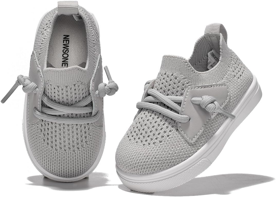 Newsonet Baby Shoes Boys Girls First Walking Breathable Non Slip Walker Sneakers Soft Sole 6 9 12 18 20 24 Months