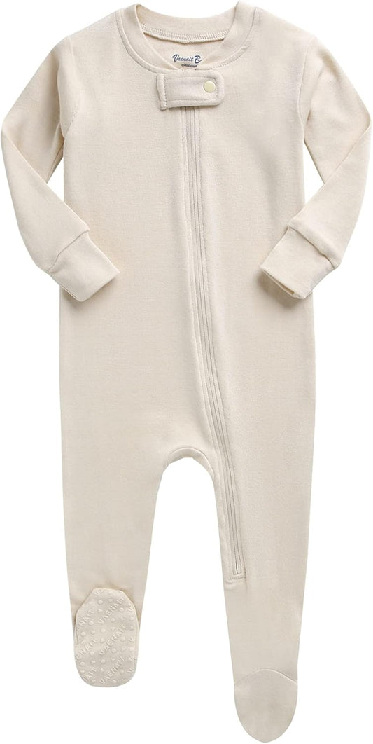 VAENAIT BABY Infant Toddler Boys Girls Footed One-Piece Sleep and Play Premium Modal Pajamas 1-2 Pieces