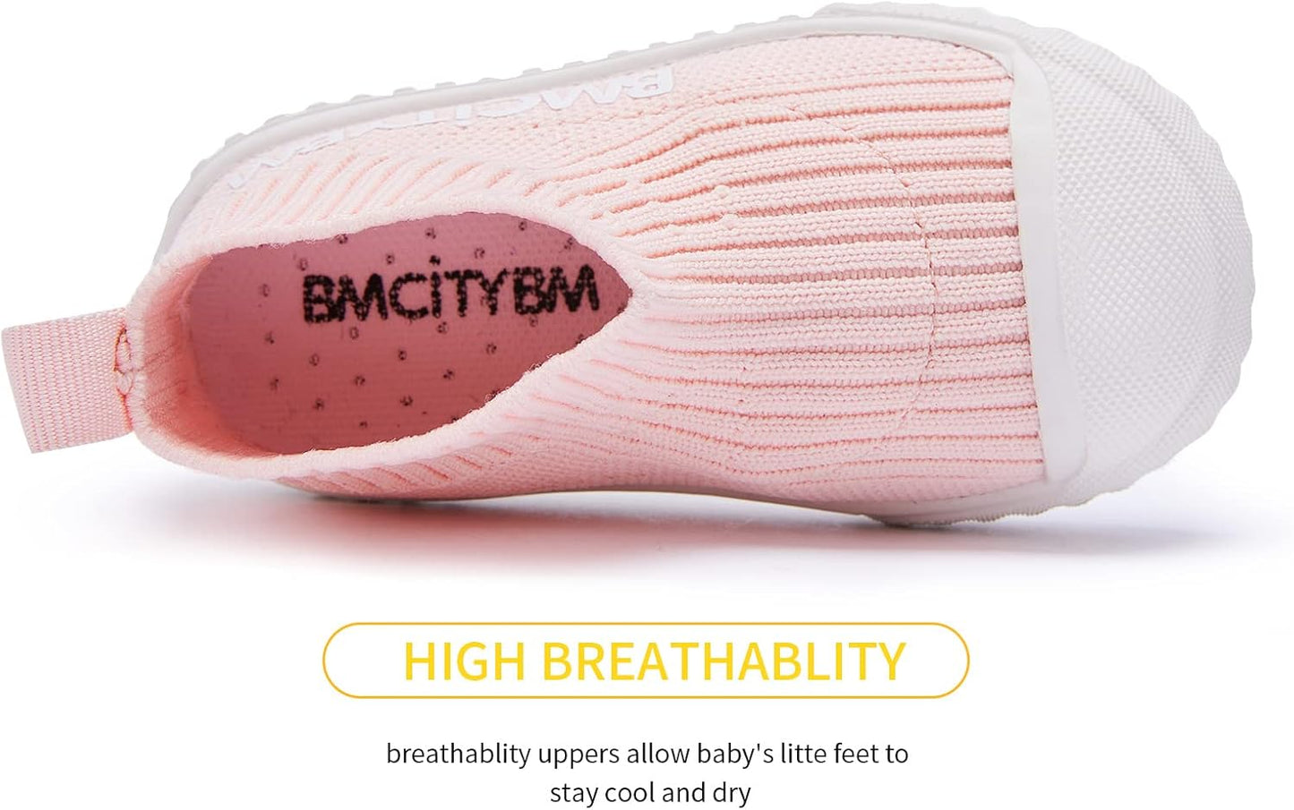 BMCiTYBM Baby Sneakers Girls Boys Lightweight Breathable Mesh First Walkers Shoes 6-24 Months