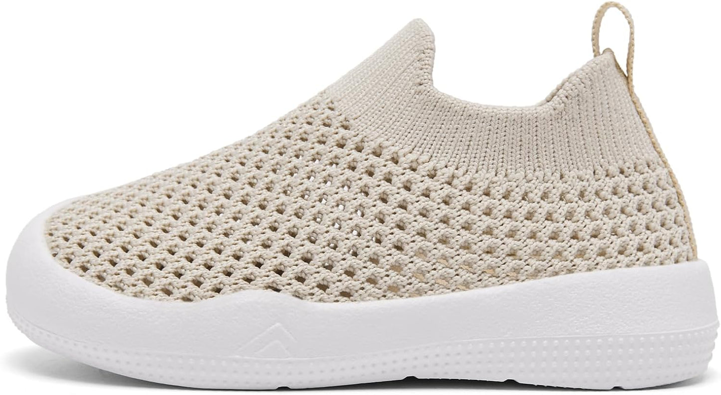 Eashi Baby Boy Girl Non-Skid Indoor Infant Walking Shoes Breathable Warm Elastic Sock Shoes with Memory Sole Protect Toes Outdoor Sneakers