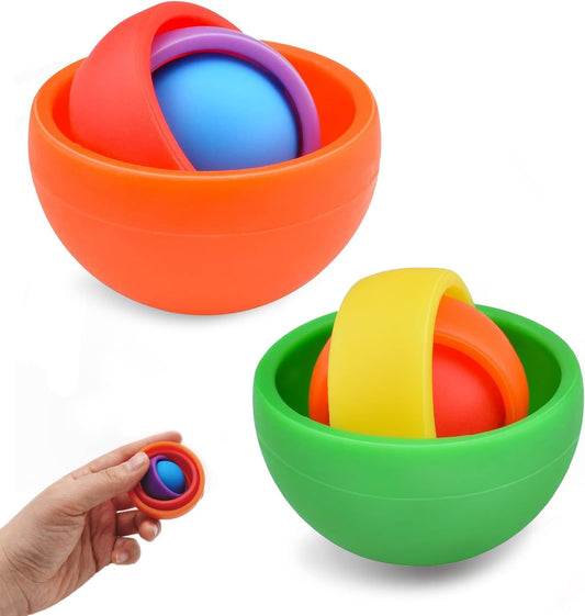 Fidget Toys, 3D Teen Boys Fidgets Spinners, Relief Stress and Exercise Fingers Hand Ball Fidgets Gyroscope, Best Gifts for Boys, Girls, Adult Birthday Games