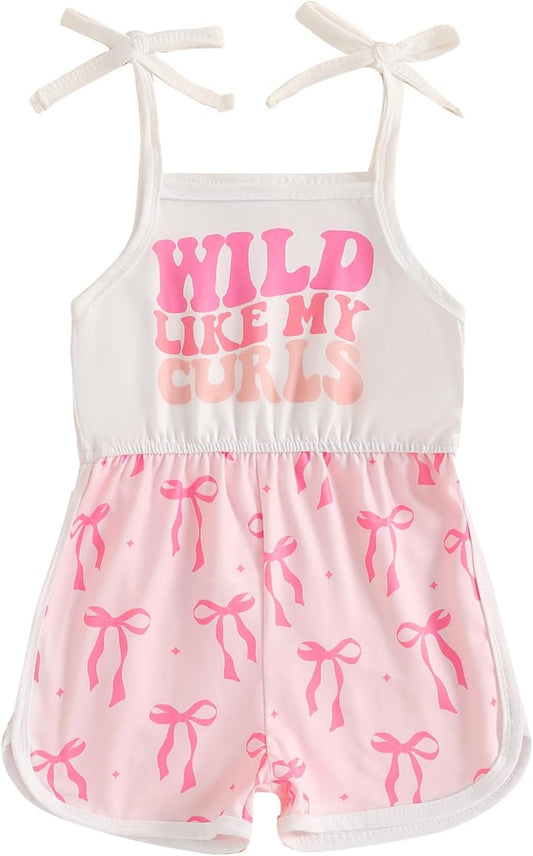 WZTYYDS Toddler Baby Girl Summer Clothes Floral Romper Tie-Up Strap Halter Jumpsuit Infant Summer Sling Playsuit 6M-3T