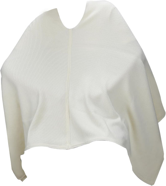 Knit Nursing Cover for Baby Breastfeeding, Warm Cozy Swaddle, Breathable and Soft, Multi Use Cover for Car Seat Scarf Baby Blanket Poncho (beige)