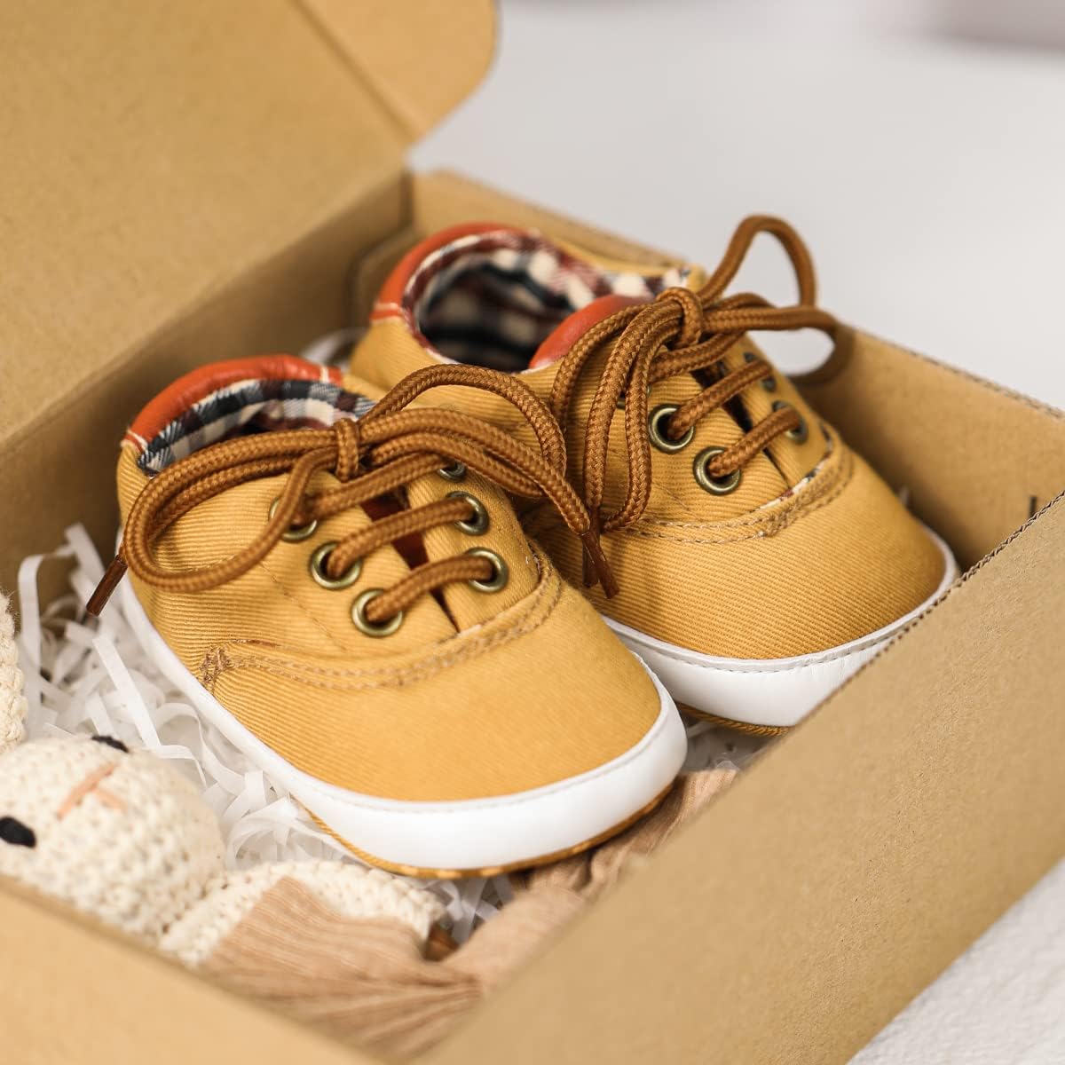 Morbido Infant Baby Boys Girls Canvas Sneaker Toddler Slip On Anti Skid Newborn First Walkers Candy Shoes for 0-18 Months