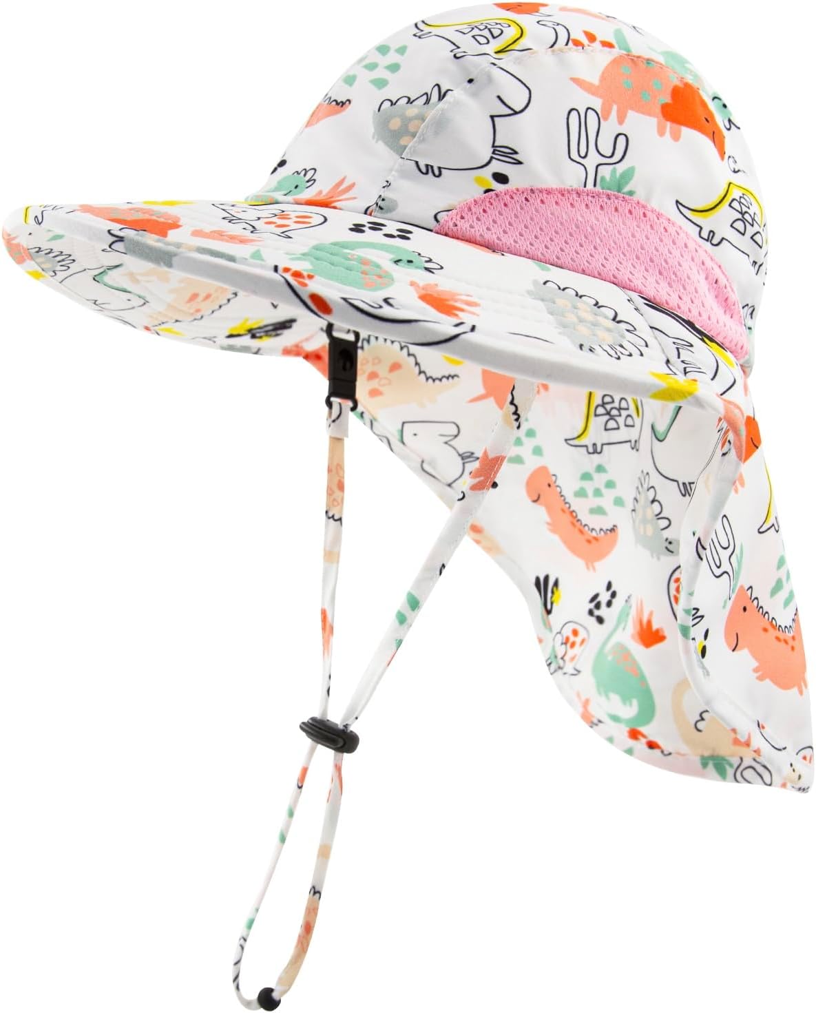 XIAOHAWANG Girls Sun Hat Baby Beach Hats Boys UPF 50+ Kids Summer Protection Cap Toddler Breathable Caps Wide Brim Neck Flap