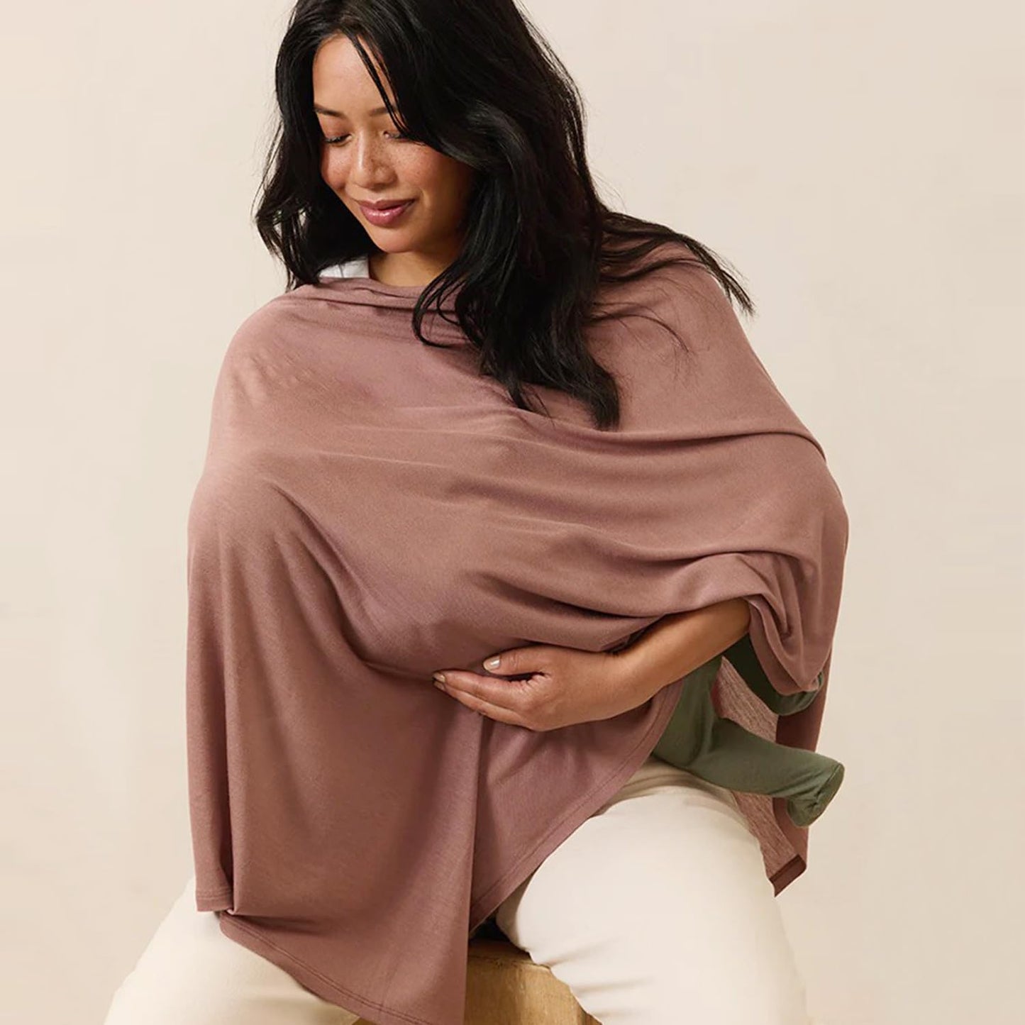 GRSSDER Newborn Swaddle Blanket, Ultra Soft Jersey Receiving Blanket with Matching Headband and Beanie Set, 47×47" Extra Large Nursery Swaddle Wrap for Girls and Boys