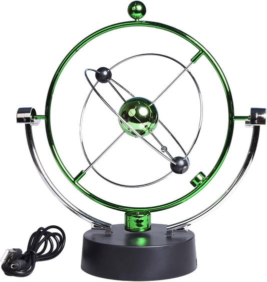 ThinkTop Kinetic Art Asteroid, Educational Physics Mechanics Science Toy Kinetic Art Milky Way Orbital Electronic Perpetual Motion Desk Home Decor