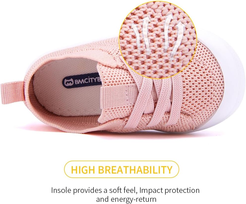 BMCiTYBM Baby Shoes Boy Girl Infant Sneakers Non-Slip First Walkers 6 9 12 18 24 Months
