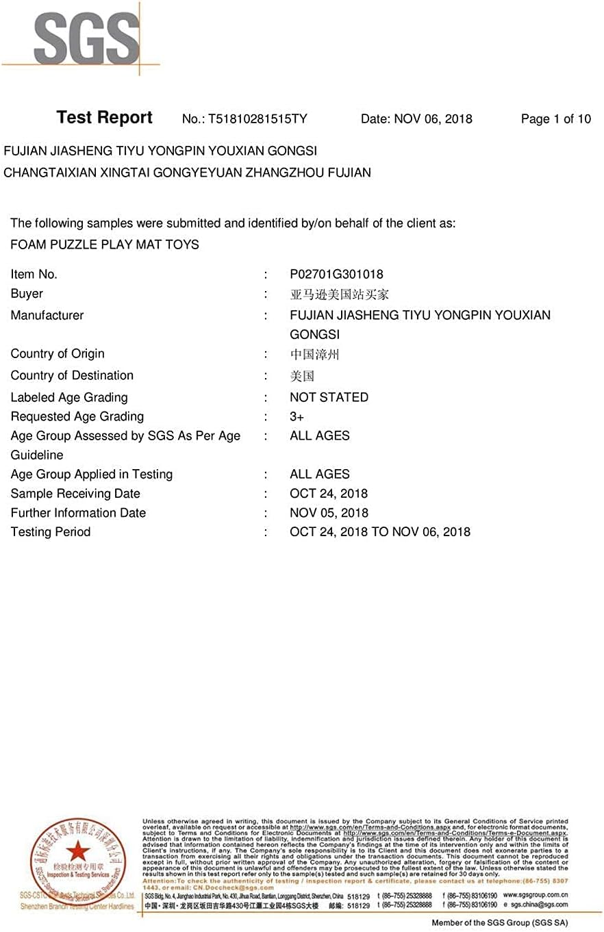 MQIAOHAM® 18 Pieces + 18 Edges Puzzle Play Mats, Soft Baby Play Mat, Kids Interlocking Foam Floor Tiles, Toddlers Carpet Playmats XZ301018-101112