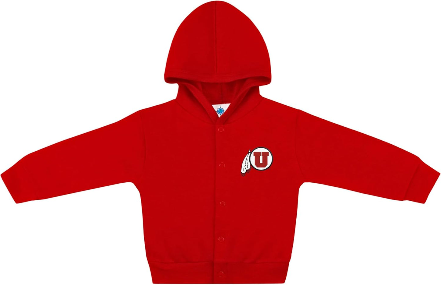 Creative Knitwear College Baby Snap Hooded Jacket - Team Logo, Multiple Colors, for Boys & Girls, (0-24 Months)