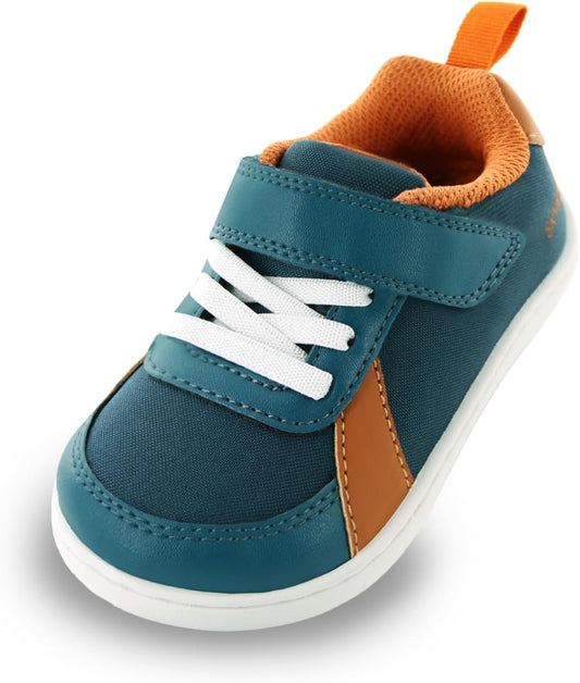 SKYWHEEL Toddler Wide Toe Box Barefoot Shoes Boys Sneakers Kids Tennis Shoes Comfort Lightweight Zero Drop Walking Shoe for Indoor/Outdoor Play