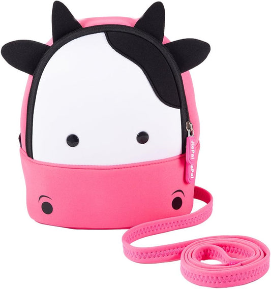 JiePai Cow Toddler Kids Backpack with Harness Leash for Boys Girls Age 1-3