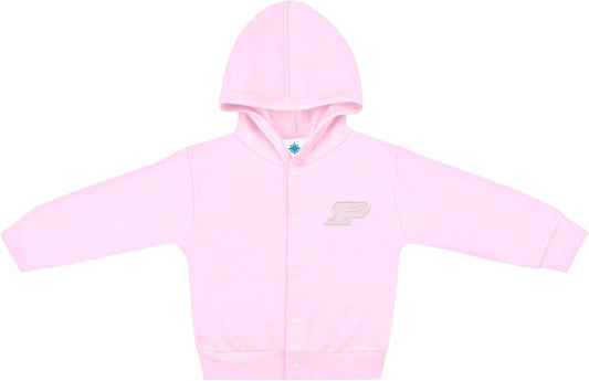 Creative Knitwear College Baby Snap Hooded Jacket - Team Logo, Multiple Colors, for Boys & Girls, (0-24 Months)