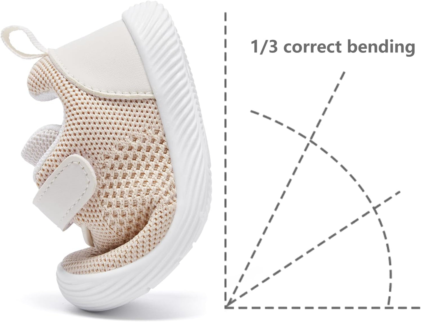 MORENDL Toddler Sneakers Baby Boys & Girls Barefoot Shoes Lightweight Breathable Walking Running Tennis Athletic Sport Shoes