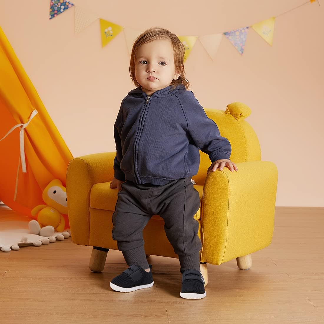 BMCiTYBM Baby Shoes Boy Girl Infant Sneakers Non-Slip First Walkers 6 9 12 18 24 Months