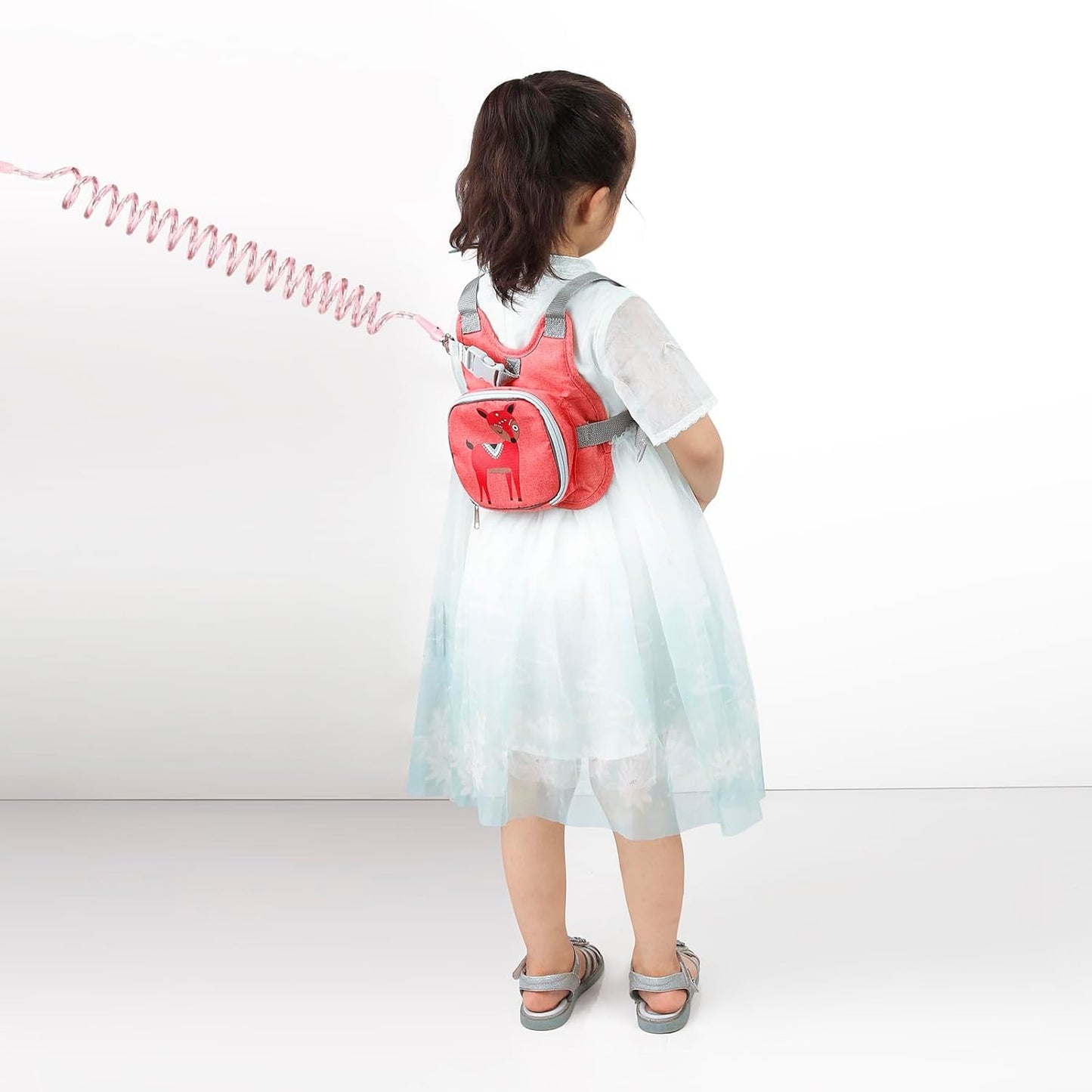 PandaEar Toddler Backpack Leash with Anti-Lost Wrist Link, Kids Safety Harness Children Leashes for Boys Girls, Cute Deer Design