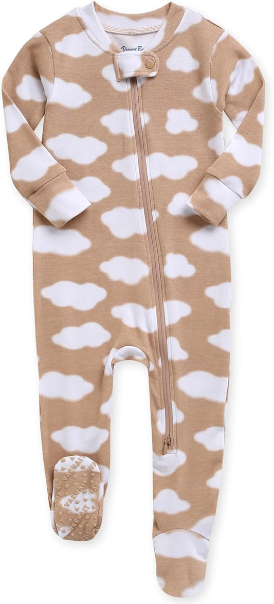 VAENAIT BABY Infant Toddler Boys Girls Footed Pajamas One-PIece Romper Sleep and Play 0M-2T