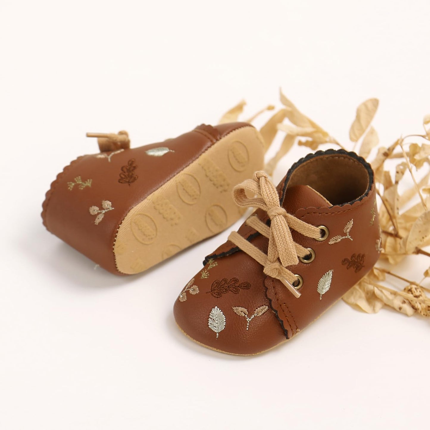 Baby Shoes Mary Jane Flats Non Slip Soft Sole Infant Toddler Sneakers First Walkers Party Christmas Dress Shoes