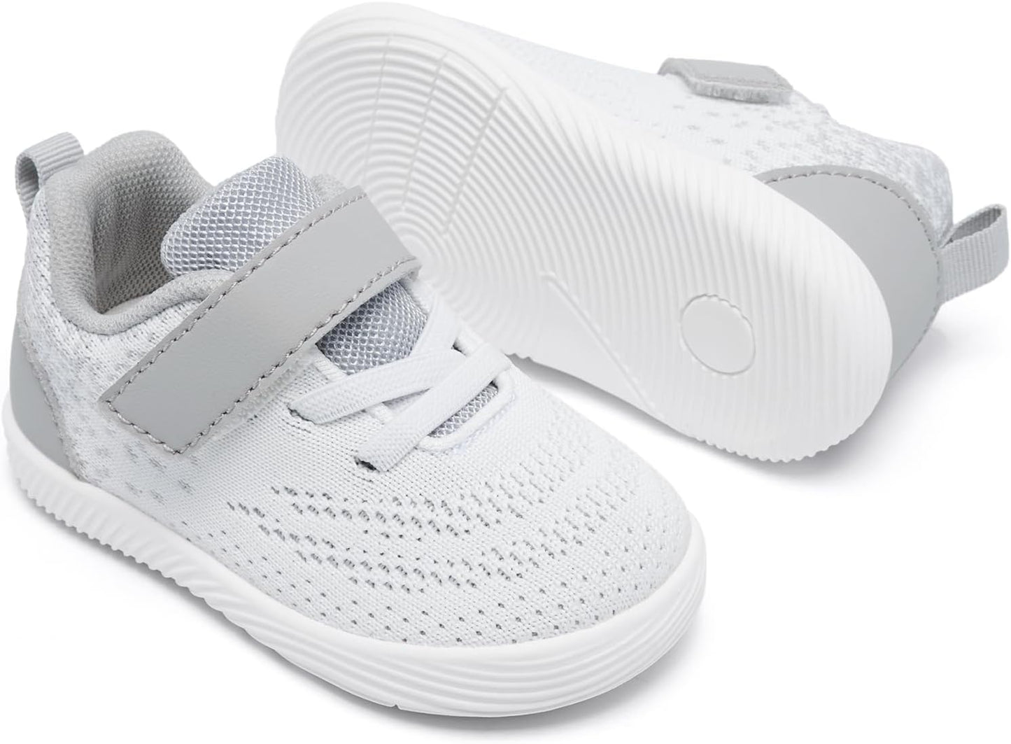 MORENDL Toddler Sneakers Baby Boys & Girls Barefoot Shoes Lightweight Breathable Walking Running Tennis Athletic Sport Shoes