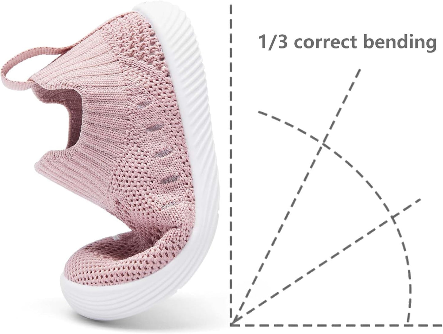 MORENDL Baby Toddler Walking Socks Non-Slip Breathable Unisex Casual Sneakers