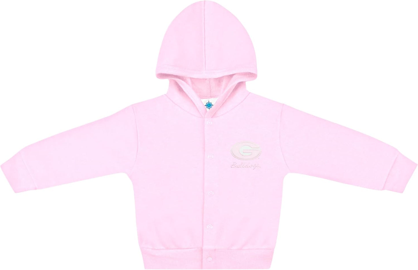 Creative Knitwear College Baby Snap Hooded Jacket - Team Logo, Multiple Colors, for Boys & Girls, (0-24 Months)