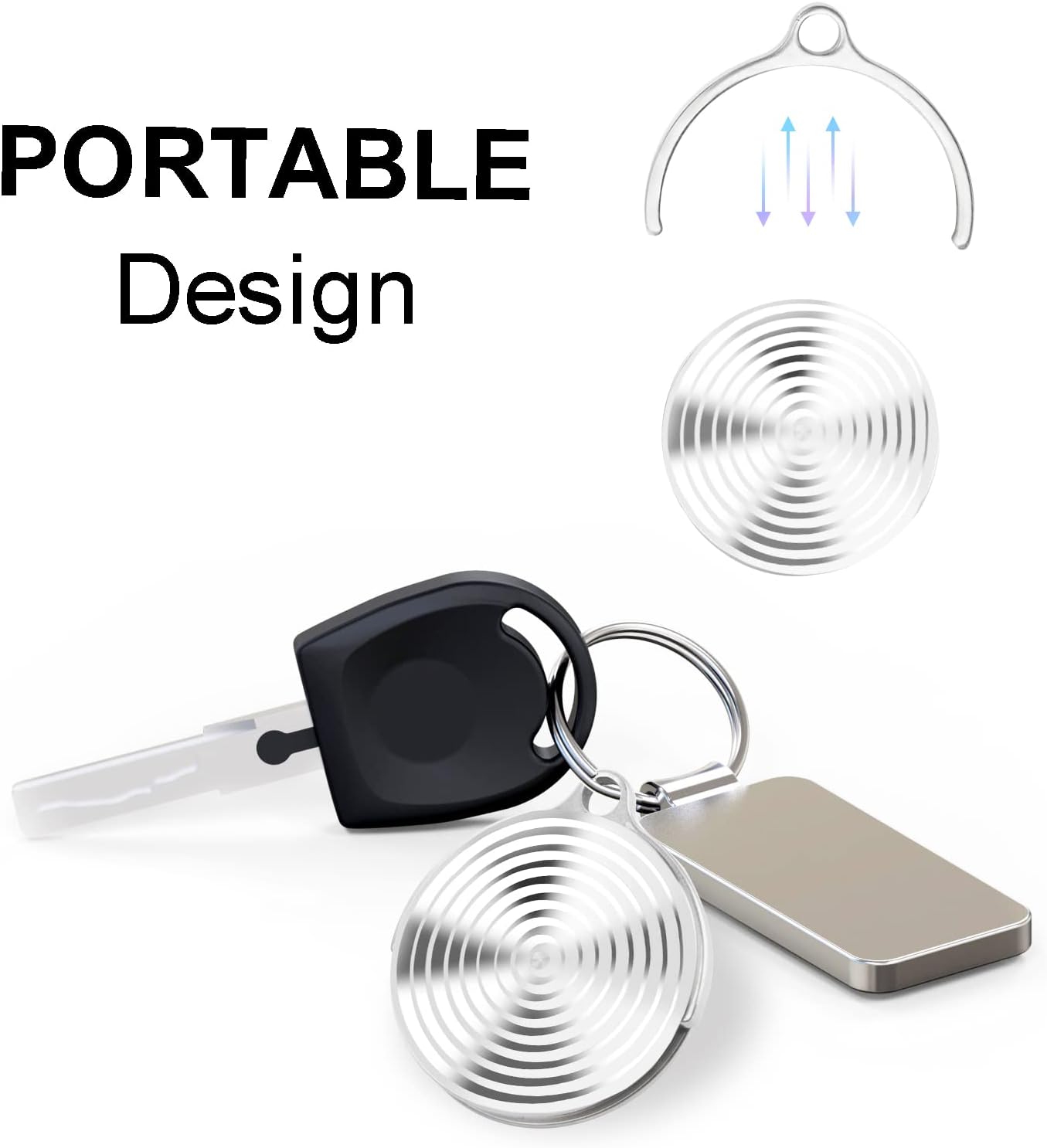 TOMAZON Kinetic Desk Spinning Toy, Stainless Steel Rotating Motion Coin, Optical Illusion Spinning Top for Office Anxiety Stress Relief, Portable ADHD Little Fidget Toys Gift for Adults & Kids(C)