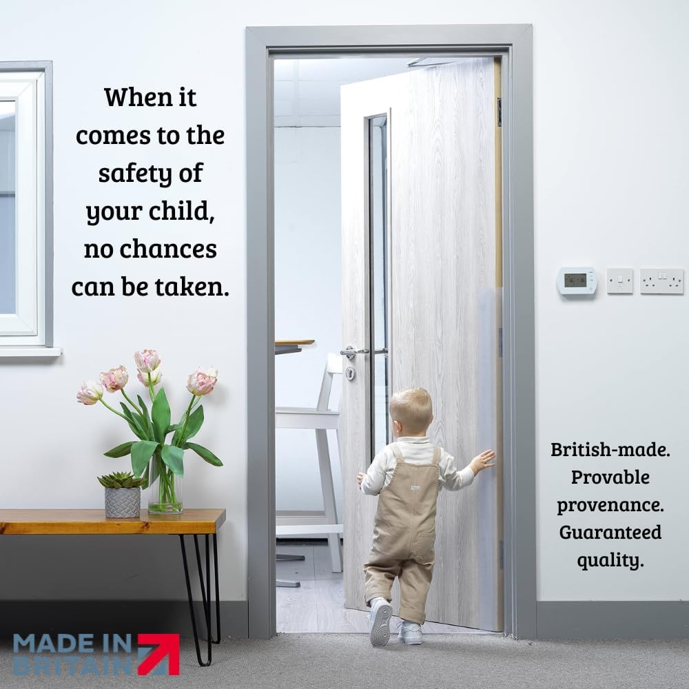 Cardea Child Safety Door Finger Pinch Guard Hinge Protectors Pack - Clear … (Single Pack)