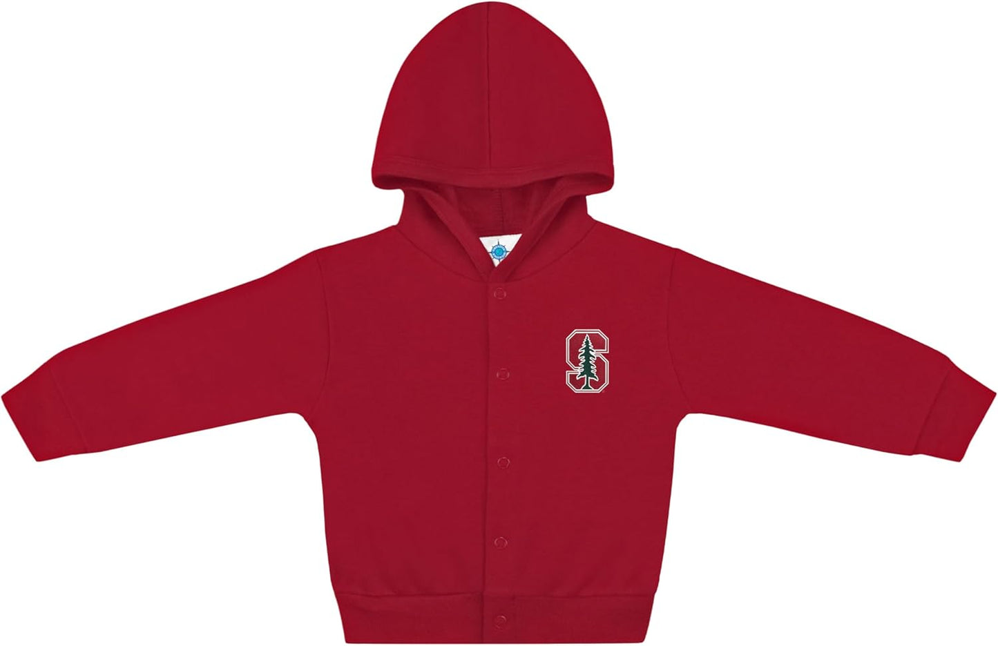 Creative Knitwear College Baby Snap Hooded Jacket - Team Logo, Multiple Colors, for Boys & Girls, (0-24 Months)