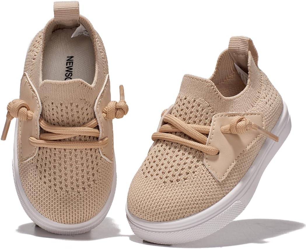 Newsonet Baby Shoes Boys Girls First Walking Breathable Non Slip Walker Sneakers Soft Sole 6 9 12 18 20 24 Months