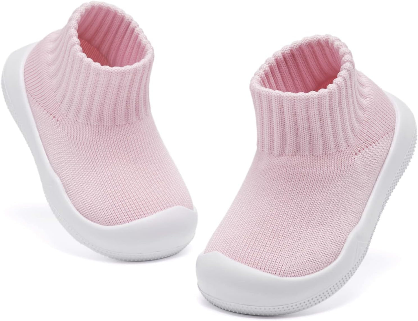 Eashi Baby Boy Girl Non-Skid Indoor Infant Walking Shoes Breathable Warm Elastic Sock Shoes with Memory Sole Protect Toes Outdoor Sneakers