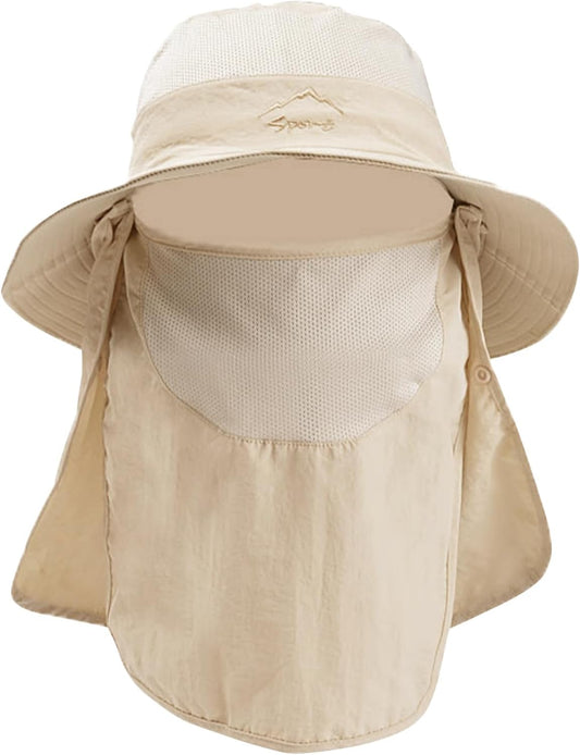 Sun Hats for Men Women Fishing Hat UPF 50+ Breathable Wide Brim Summer UV Protection Hat
