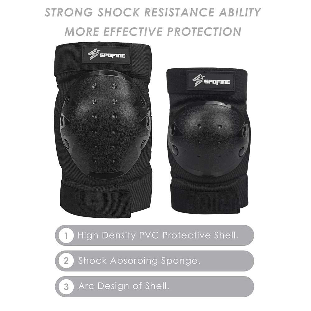 Kids Bike Helmet, Toddler Helmet for Youth Adult, Knee Pad Elbow Pad Wrist Guard Protective Gear Set for Skateboard, Bike, Skating, Cycling