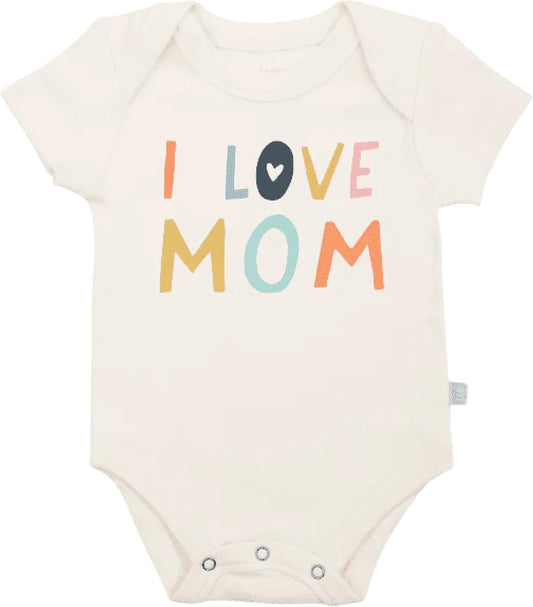 Finn + Emma Organic Cotton Graphic Baby Onesie - Gender Neutral Bodysuits for Babies 0-12 Months in Multiple Sizes and Styles