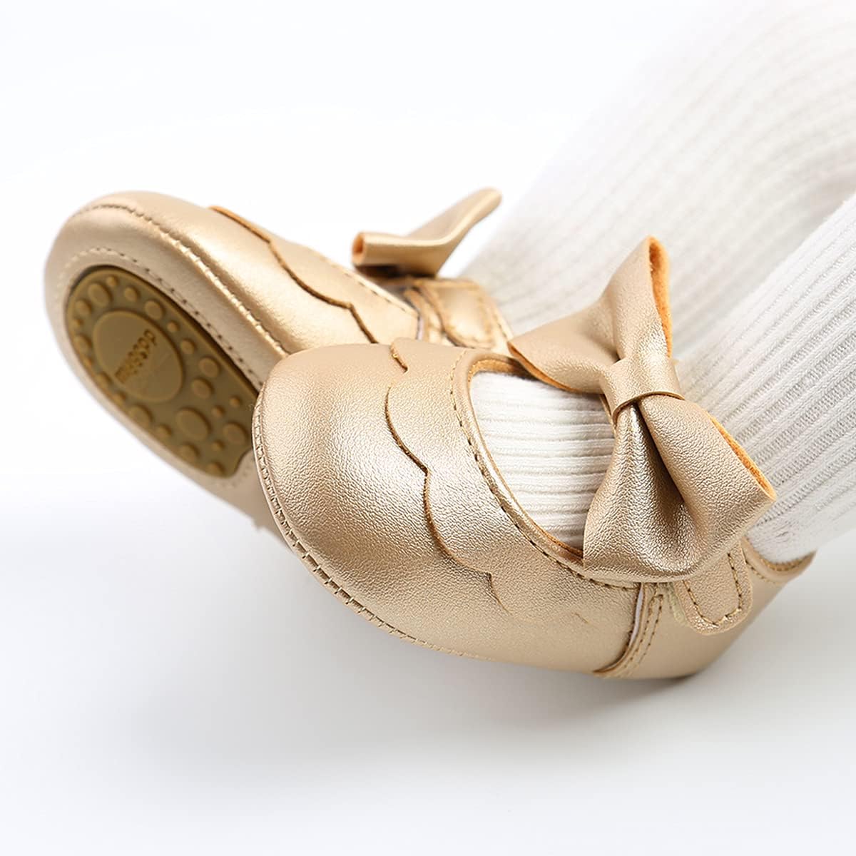 Baby Shoes Mary Jane Flats Non Slip Soft Sole Infant Toddler Sneakers First Walkers Party Christmas Dress Shoes