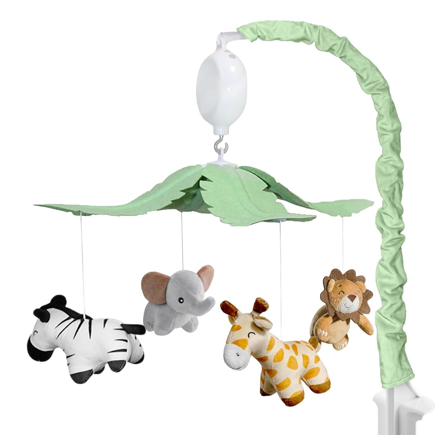 Feisike Jungle Safari Baby Crib Mobile with 35 Soothing Lullabies & 3 Modes - Adjustable Nursery Mobiles for Boys & Girls, Animal-Themed Nursery Decor Musical Mobile for Crib or Bassinet