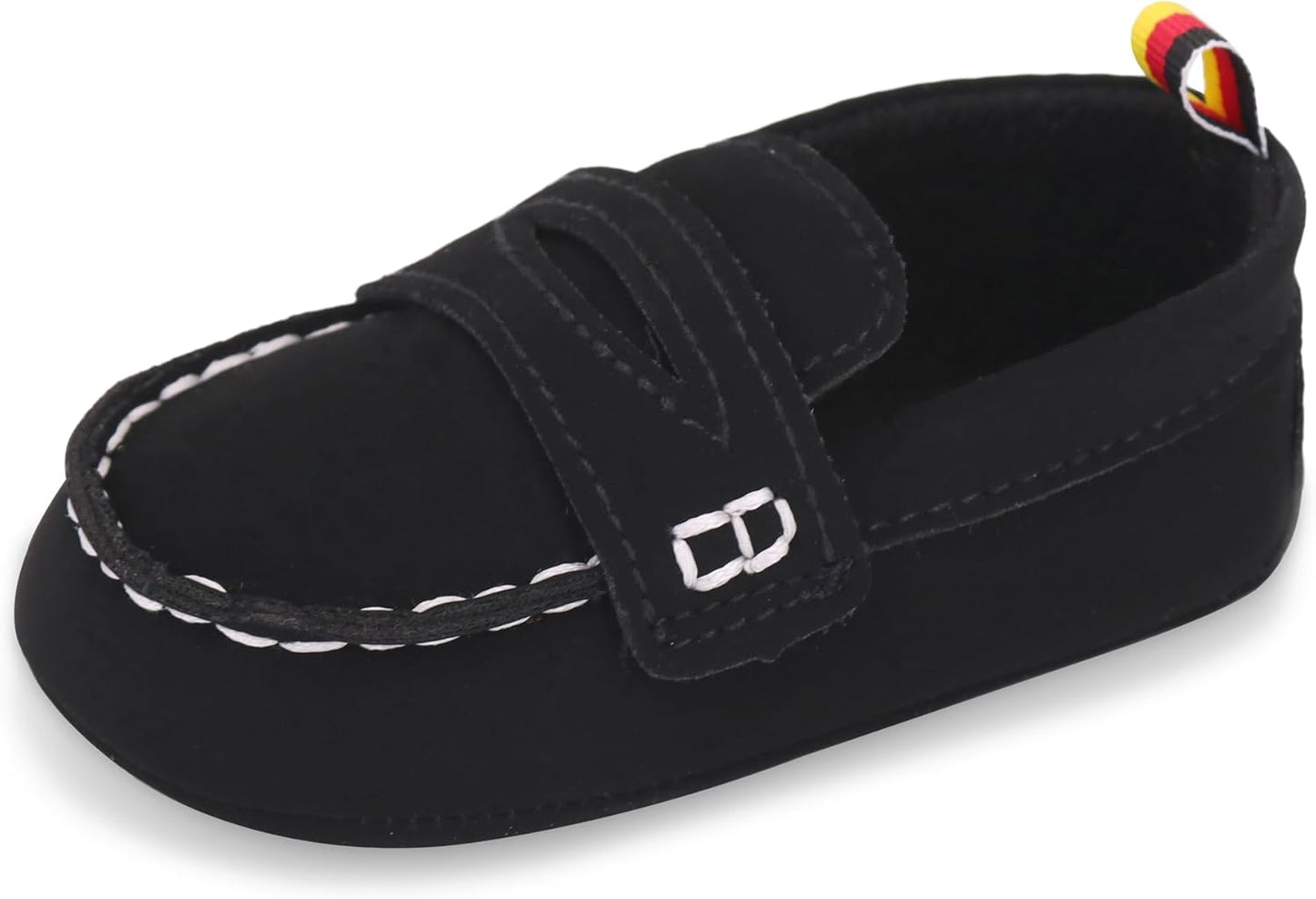 LONSOEN Baby Girls Boys Loafers Prewalker Dress Crib Shoes