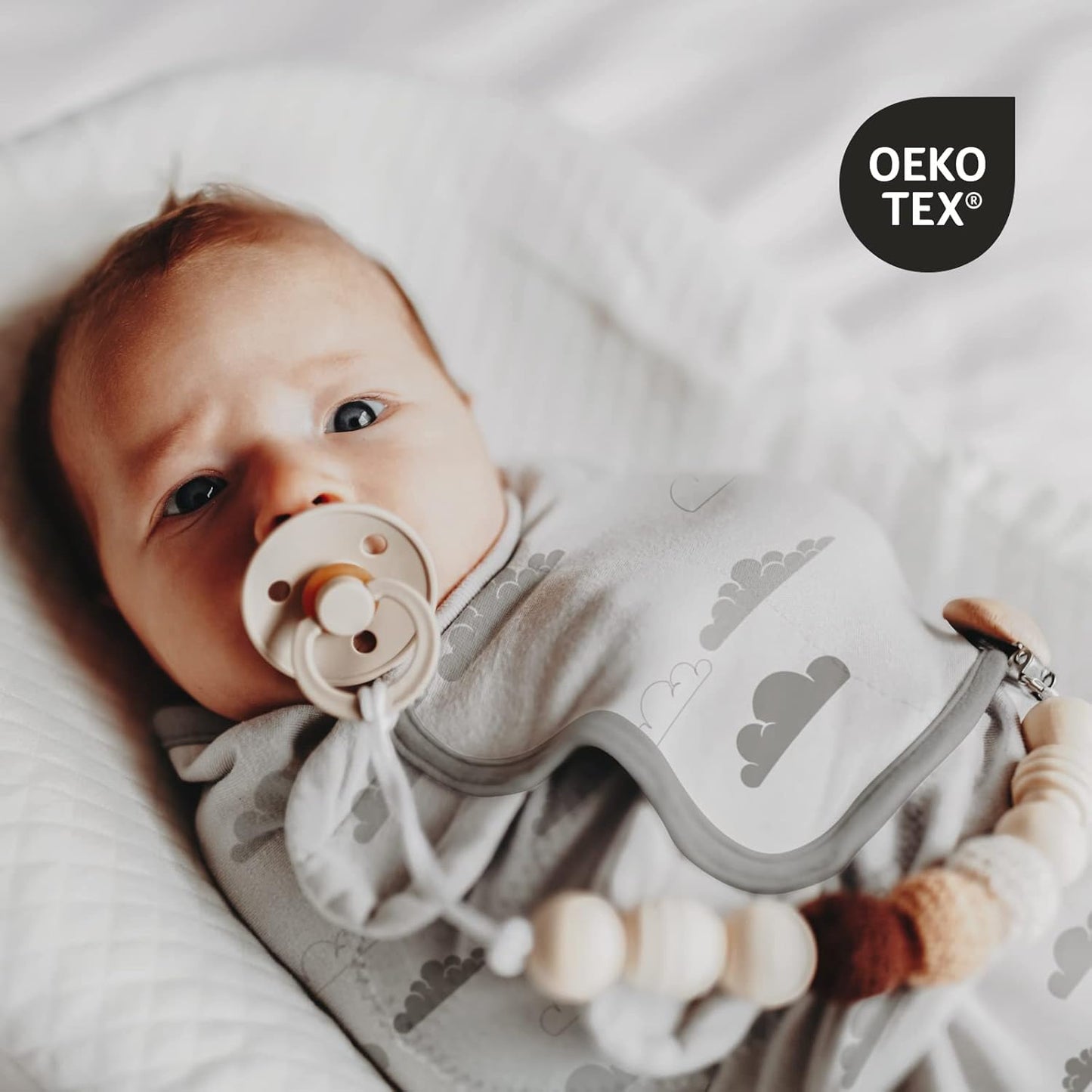 Organic Baby Swaddle Sleep Sacks, 2-Pack Swaddles for Newborns Baby Essentials, Infant 0-3 Months, 100% Cotton Soft & Snug Adjustable Wrap Nursery Swaddling Blankets Improves Sleep