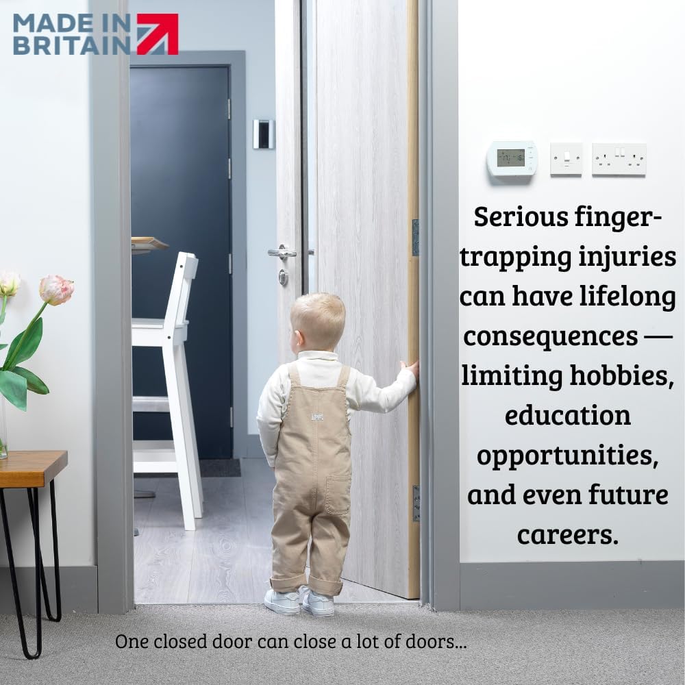 Cardea Child Safety Door Finger Pinch Guard Hinge Protectors Pack - Clear … (Single Pack)