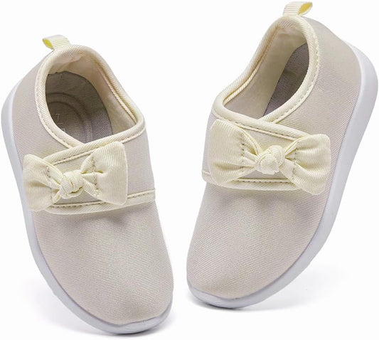nerteo Toddler Girl Shoes Lightweight Slip On Sneakers for Kids