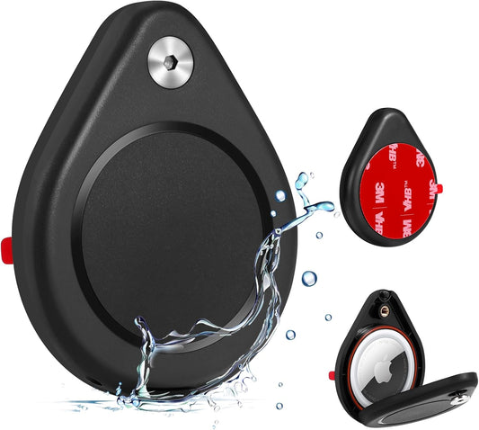 Surface Adhesive Mount for airtag-The Secure Adhesive Lock Case for airtag, Discreet, Security Tool, for Car, Truck, Skis and More(1Pack,Black)