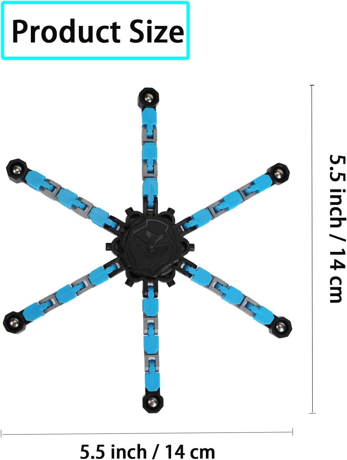 4 Pack Transformable Fidget Spinner Fidget Toys Set, Fidget Spinner Transformable,Sensory Fidget Toys Stress Relief and Anti Anxiety Toys for Kids and Adults Gift for Christmas Birthday Party Favor