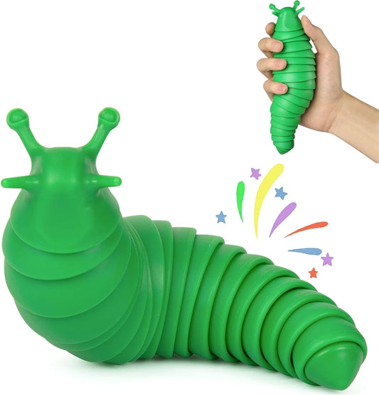 IFiwin Fidget Slug Toys, Sensory Slug Fidget Bulk Toys for Autistic Kids & Adults, Autism Sensory Toys Bulk Fidgets Stocking Stuffers, Birthday Gifts for Boys Girls
