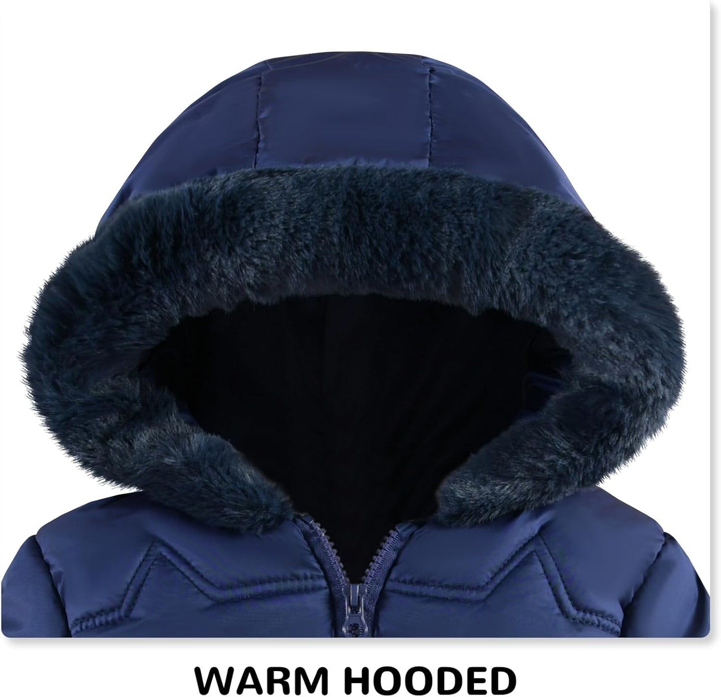 Toddler Winter Coats Baby Jacket Snow Clothes Puffer Dress Girl Warm Hoodie 1-4T