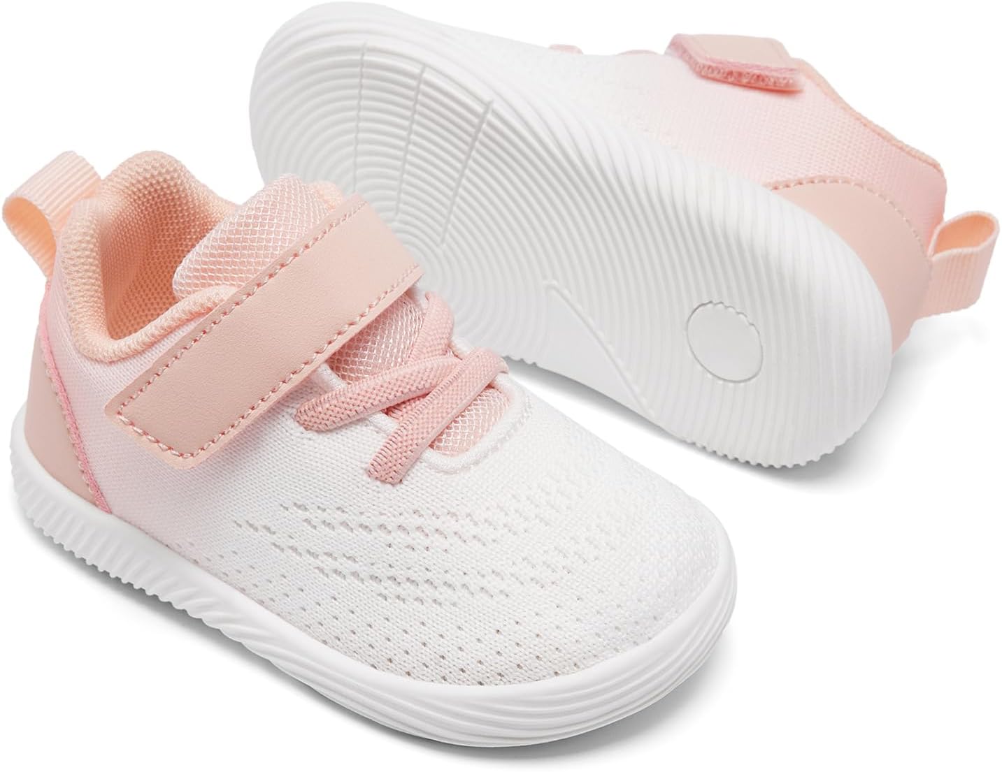 MORENDL Toddler Sneakers Baby Boys & Girls Barefoot Shoes Lightweight Breathable Walking Running Tennis Athletic Sport Shoes