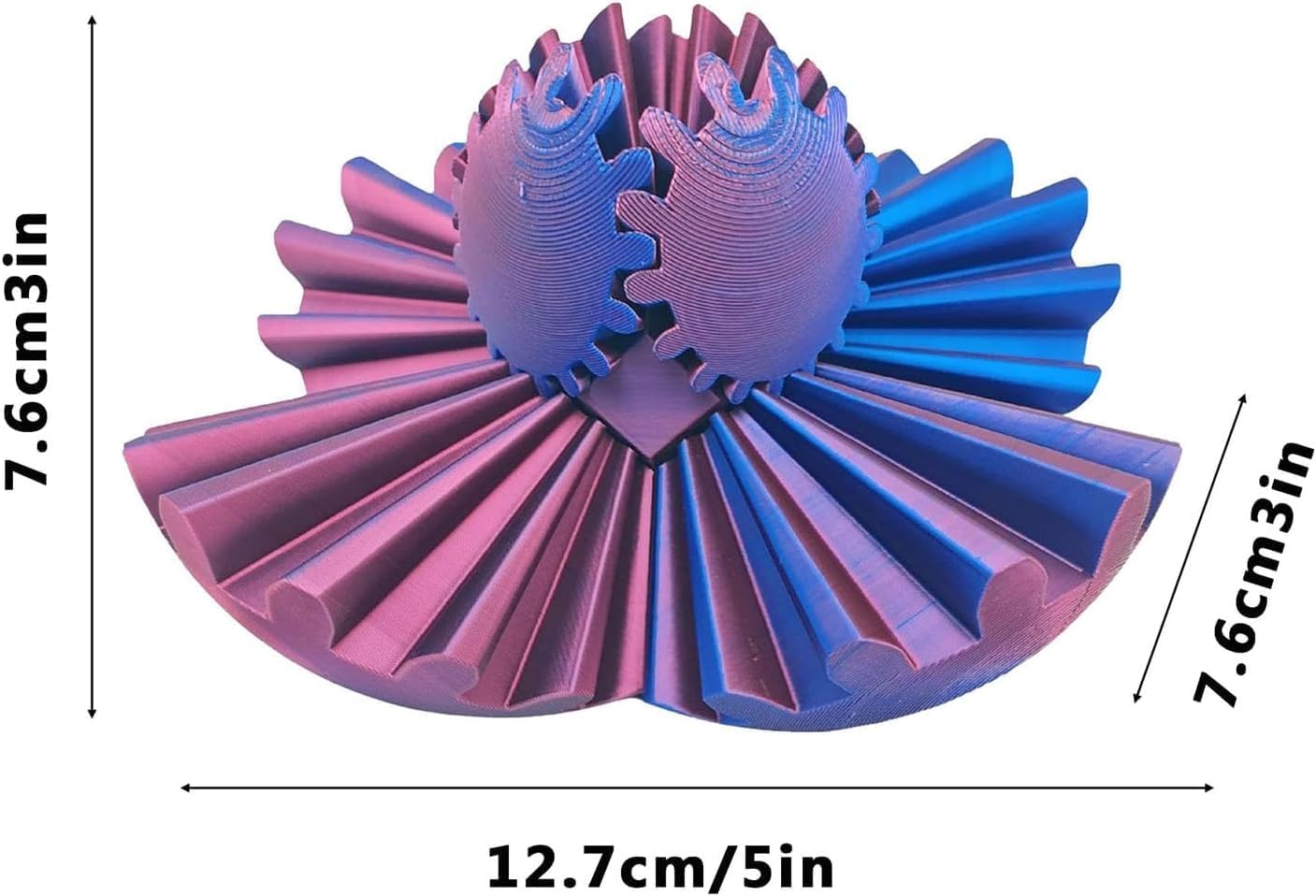 Gear Ball 3D Printed Gear Ball Fidget Toy, Gear Ball Fidget Toy, Perfect for Stress and Anxiety Relaxing fidget Toy, Desk Toy - Ideal for Sensory Needs and Autism (Mini)