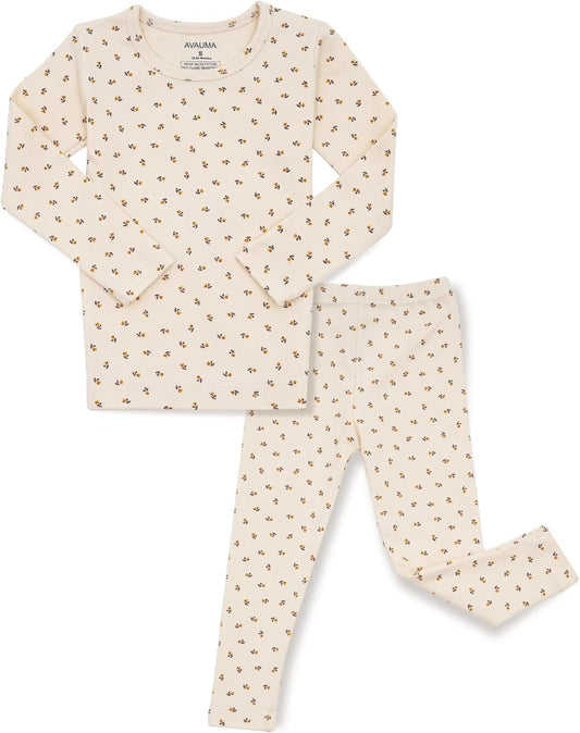 AVAUMA Baby Boys Girls Pajama Set 6M-7T Kids Cute Toddler Snug fit Pattern Design Pjs Cotton Sleepwear