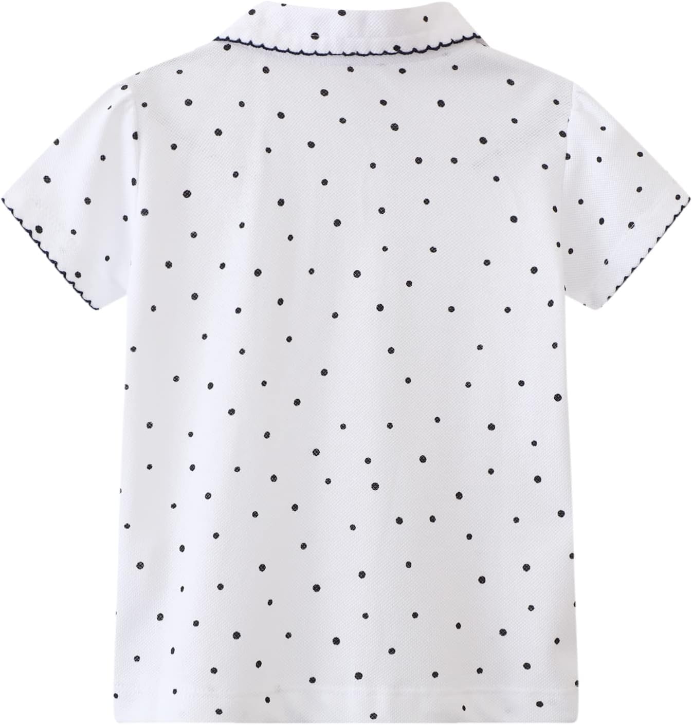 HILEELANG Girls' Tees Ruffle Short Sleeve T-Shirt Cotton Casual Graphic Summer Crewneck Tunic Tops