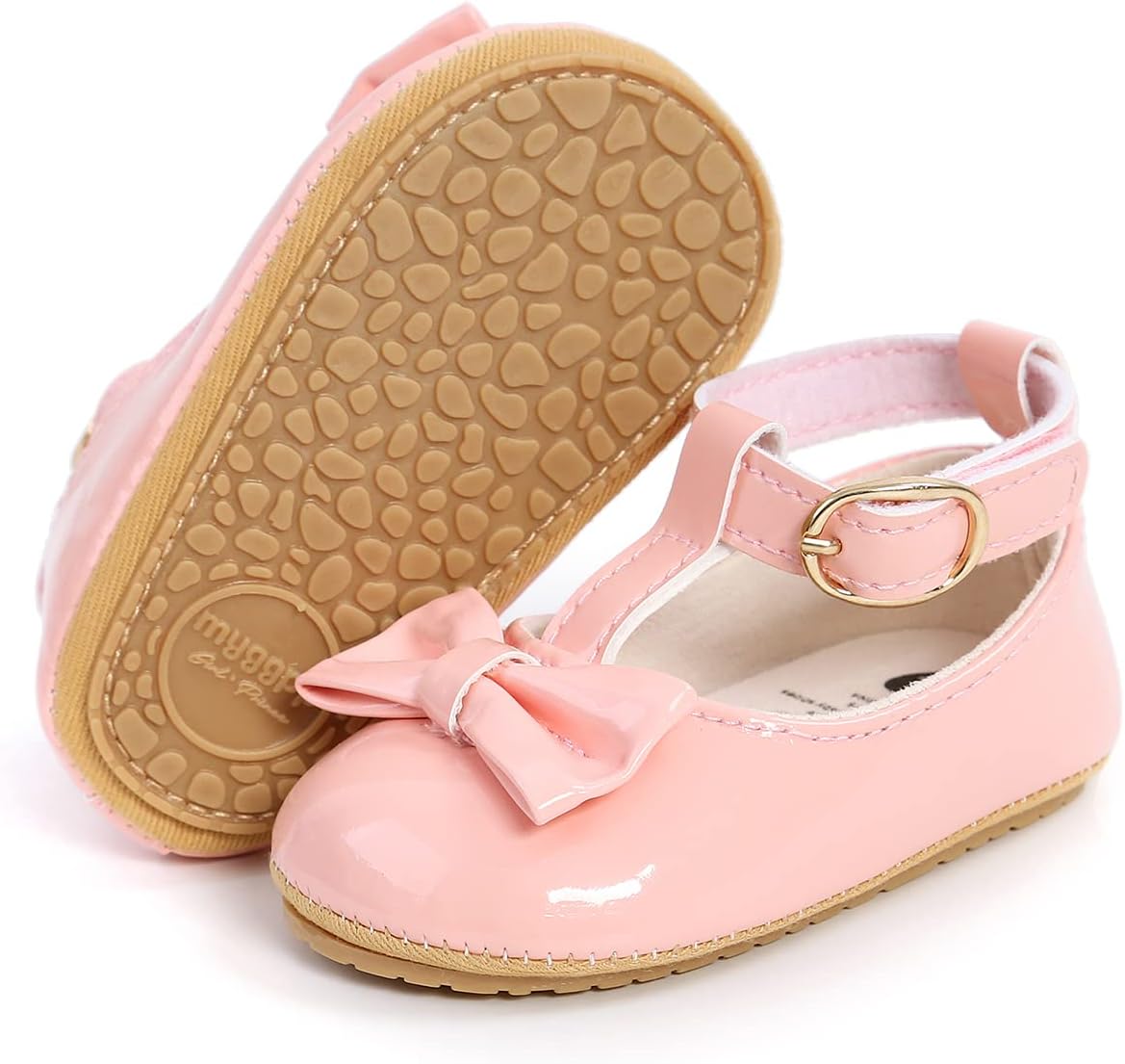 Baby Shoes Mary Jane Flats Non Slip Soft Sole Infant Toddler Sneakers First Walkers Party Christmas Dress Shoes