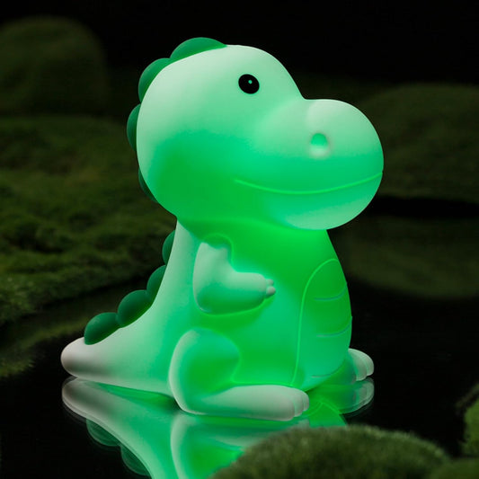 Night Light for Kids, Dinosaur Nightlight Kids Lamps for Bedrooms Boys, Cute Lights Dinosaur Gifts, Squishy Animal Lamp Rechargeable Baby Dino Night Light Silicone