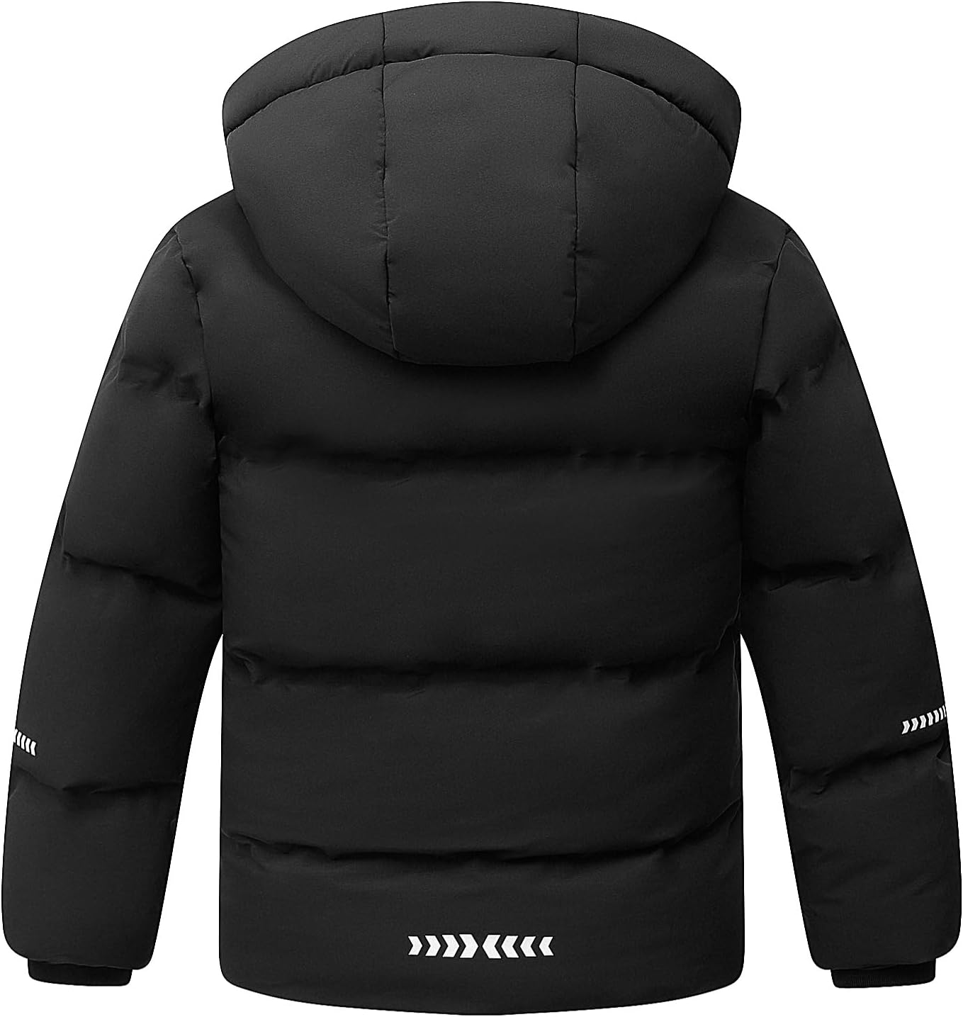 Kids Boy's Winter Coat Fleece Lined Waterproof Jacket Puffy Cotton Coat Thick Hooded Down Outdoor Coats